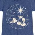 thumbnail image 3 of Disney - Mickey On Celestial Moon - Toddler & Youth Girls Short Sleeve Graphic T-Shirt, 3 of 5