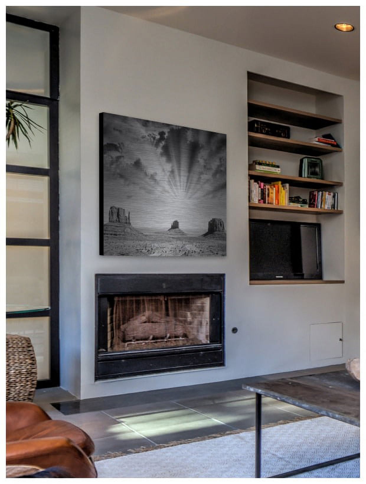 Marmont Hill - "Heaven Shine" Painting Print on Brushed Aluminum