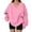 A-Pink238, variant on XIAONU Women's V Neck Oversized Pullover Sweatshirt Elegant Long Sleeve Casual Soft Crewneck Loose Fit Sporty Top