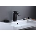 thumbnail image 3 of sumerain matte black bathroom faucet, single hole waterfall sink faucet, 3 of 6