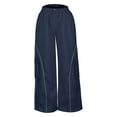 thumbnail image 3 of XFLWAM Baggy Cargo Pants for Women Y2K Baggy Wide Leg Parachute Pants with Pockets TrendyTrousers, 3 of 5