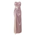 thumbnail image 4 of DAFEI Women Sexy Mesh Maxi Dress Off Shoulder Long Sleeve Bodycon Ruched Club Party Concert Night Rave Outfits, 4 of 6