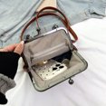 thumbnail image 4 of Bolsos Con Asa Superior Y Cierre Kiss Lock para Viajes  Uso Diario (marrón), 4 of 9