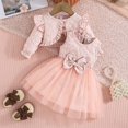 thumbnail image 2 of Vividxx Baby Girl Clothes Set Girls Outfits Set Fall Toddler Dress With Cape Top And Dress For Baby Girls Casual Wear Fall Outfit 18-24 Months, 2 of 9