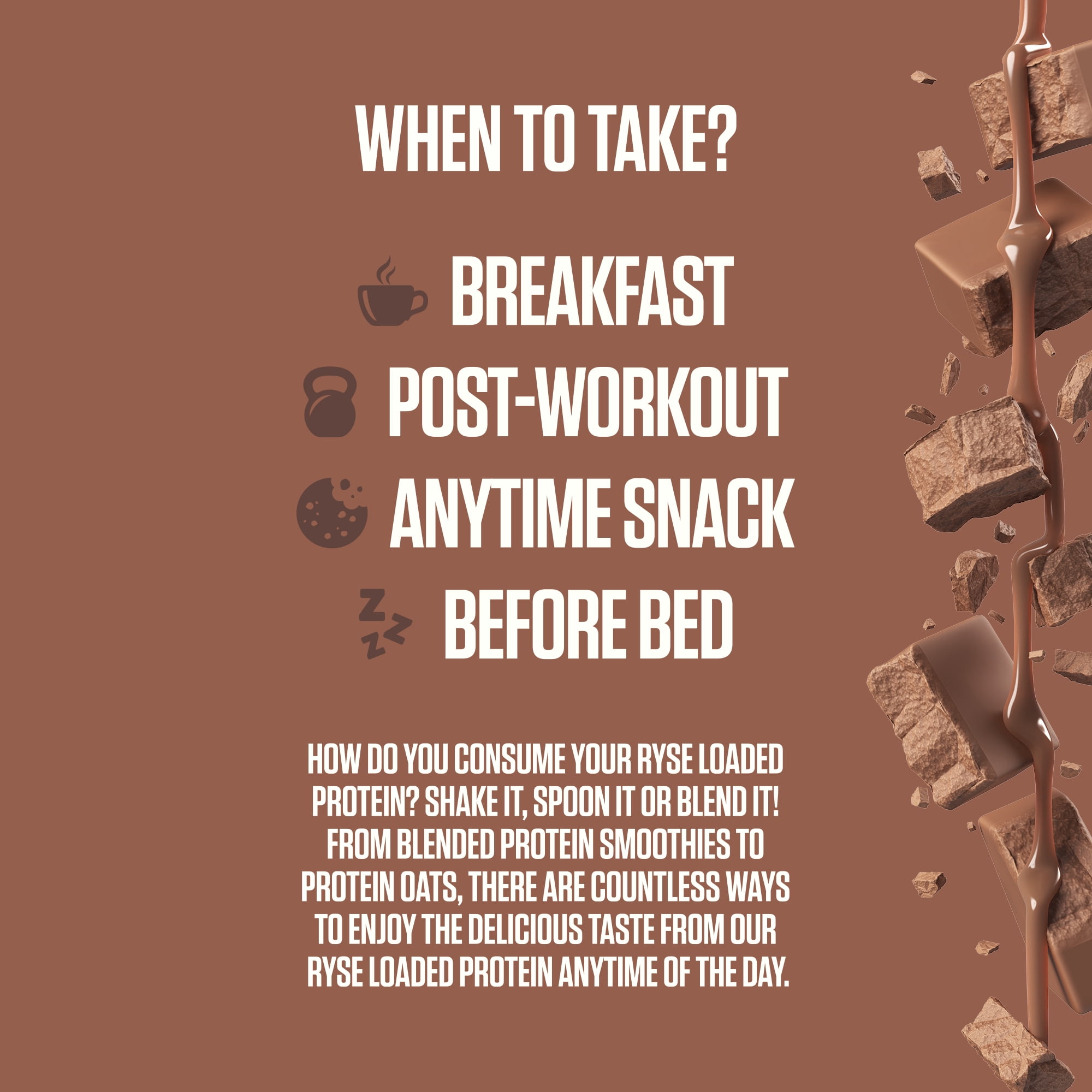 RYSE Loaded Protein Powder - Milk Chocolate - 27 Servings