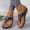 Navy, variant on KIJBLAE Women's Metal Decorated Flip Flops, Wide Width Breathable Open Toe Lightweight Casual Beach Slippers for Summer White 36