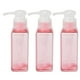 thumbnail image 4 of Botella de viaje Jadeshay 3 piezas 100 ml Rosa transparente recargable y duradera, 4 of 8