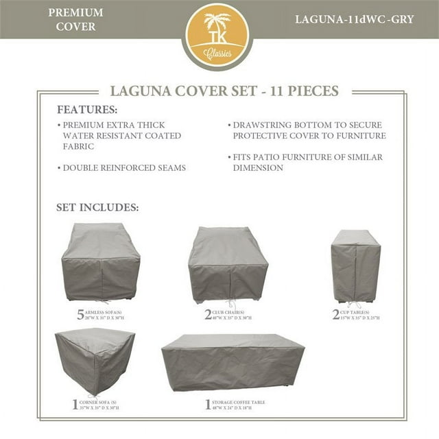 Housse de Protection LAGUNA-11d en Gris