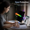 thumbnail image 5 of Magnetic 16 Inch Laptop Privacy Screen for 16:9 Computer Monitor, Removable Anti Glare Blue Light Filter Protector, 16 in Privacy Shield Compatible with Lenovo Hp Dell Acer Asus Thinkpad Envy Xps, 5 of 9