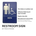 thumbnail image 3 of London Health Products Mens Restroom Sign - ADA Compliant - Blue & White - Includes Adhesive Tape and Instructions (1), 3 of 5