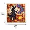 thumbnail image 2 of Halloween Diamond Painting Kit, Diy Halloween Witch With Bubbling Cauldron Diamond Painting Kit, Halloween Witch Pearl Art Craft Kit for Halloween Wall Decor, Home Display and Halloween Gifts, 2 of 5