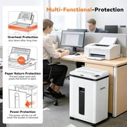QUIETLEMON Heavy Duty Micro Cut Paper Shredder for Home Office, 200-Sheet Auto Feed & 7-Sheet Manual Shredding, P-5 Security, 5.8-Gal Bin, Shreds Paper, Credit Cards, Staples & Clips