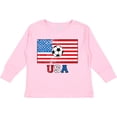 thumbnail image 3 of Inktastic USA Soccer Boys or Girls Long Sleeve Toddler T-Shirt, 3 of 5