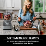 Ninja Professional 72 cup 3-Speed Food Processors, Gray Auto-Iq 4 Presets