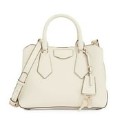 DKNY Womens Sullivan Ivory Leather Satchel Handbag Medium