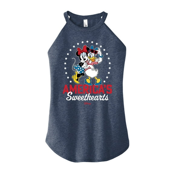 Disney - Americana - Americas Sweethearts - Juniors High Neck Tank Top