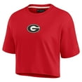 thumbnail image 2 of Women's Fanatics Red Georgia Bulldogs Elements Super Soft Boxy Cropped T-Shirt, 2 of 3