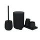 thumbnail image 1 of Juego de accesorios de baño Macarena 5 piezas negro dispensador de jabón, 1 of 6