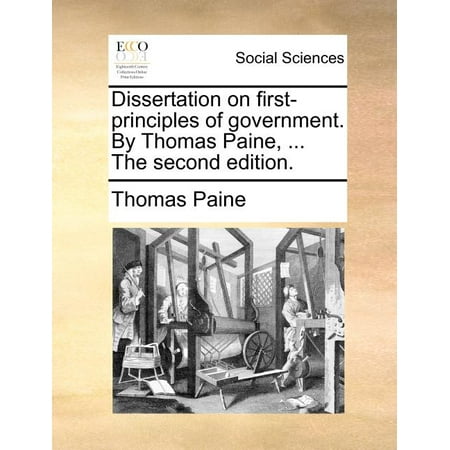 Dissertation on the first principles of government