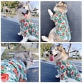 thumbnail image 3 of BT Bear Dog Hawaiian Costume, Dog's Cool T-Shirts Summer Clothes, Hawaiian Shirt for Dogs, Design for Summer Luau Style Beach Camp Vacation Floral, 3 of 5