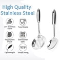 thumbnail image 3 of Juego de utensilios de cocina de acero inoxidable de 2 piezas | Juego de utensilios de cocina duraderos aptos para lavavajillas | Idea de regalo de utensilios de cocina, 3 of 5