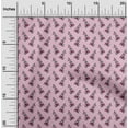 thumbnail image 1 of oneOone Cotton Poplin Twill Blush Pink Fabric Leaves & Floral Block Craft Project Decor Fabric Printed By The Yard 56 Inches Wide, 1 of 4