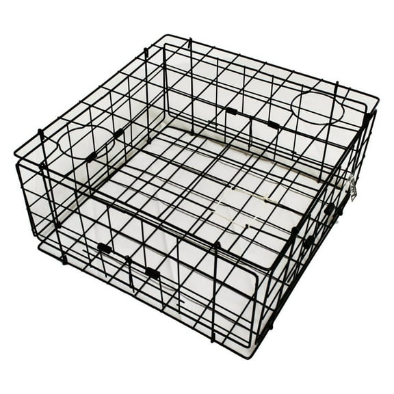 HeSLehs Vinyl Coated Crab Trap (24"x24"x12"H) S60