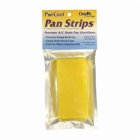 Nu-Calgon Condensate Pan Treatment,Solid,Yellow 61042