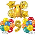 thumbnail image 1 of Pokemon Birthday Party Decorations Pikachu Balloons Tableware Plate Napkin Backdrop Decor For Kids Party Baby Shower Supplies, 1 of 7