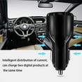 thumbnail image 4 of PENGXIANG Car Charging Adapter Dual USB Ports Lighter Socket Adaptor Car Phone Tablet USB Charger  Black, 4 of 10