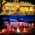 thumbnail image 3 of 2 Pack Green Lights Solar Powered  200 LED 75.5ft Each Solar String Lights Outdoor Waterproof  8 Modes Green Christmas Lights for Patio  Garden  Tree  Halloween Decorations, 3 of 17