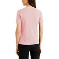 thumbnail image 2 of Ma Croix Women's Casual Fit Deep V-Neck Collar Short Sleeve Cute Spring Summer T Shirt, 2 of 7