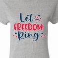 thumbnail image 4 of Inktastic 4th of July Let Freedom Ring with Stars Women's T-Shirt, 4 of 5