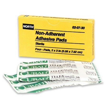 - Honeywell North Gauze Pad, Sterile, White, Unitized, PK4 Latex-Free White 020730