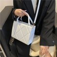 thumbnail image 3 of Nuevo diseño de moda para la primavera de 2025, bolso tote de cuadros sencillo y de gran capacidad, bolso de hombro y bandolera para mujer., 3 of 10