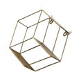 thumbnail image 4 of Estante de almacenamiento para decoración de pared con diseño hexagonal (dorado), 4 of 5