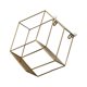 thumbnail image 4 of Estante de almacenamiento para decoración de pared con diseño hexagonal (dorado), 4 of 5