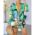 thumbnail image 2 of Fashion Womens Print Sexy Slant Neck Off Shoulder Mini Boho Loose Dress For Women Streetwear Female Clothing 2024 Summer Dresses, 2 of 7