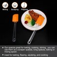 thumbnail image 1 of 2pcs Kitchen Utensils Flexible Silicone Spatula Heat Resistant Rubber Scraper Cooking Baking Orange, 1 of 7