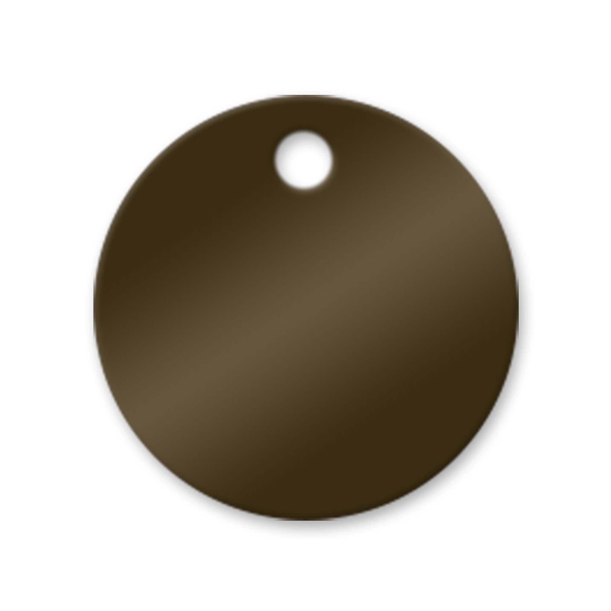 3 inch Blank Brass Circle Tags - Pack/25