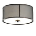 thumbnail image 4 of Safavieh Layne 14 in. Dia. Round Solid Flush Mount, Dark Grey/White, 4 of 5