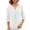 a-White37671, variant on VNKIDY Women Shirts Summer Solid Color Lightweight Loose Fit Blouse Long Sleeve V Neck Shirt With Button Details For Everyday Wear Stylish Tops