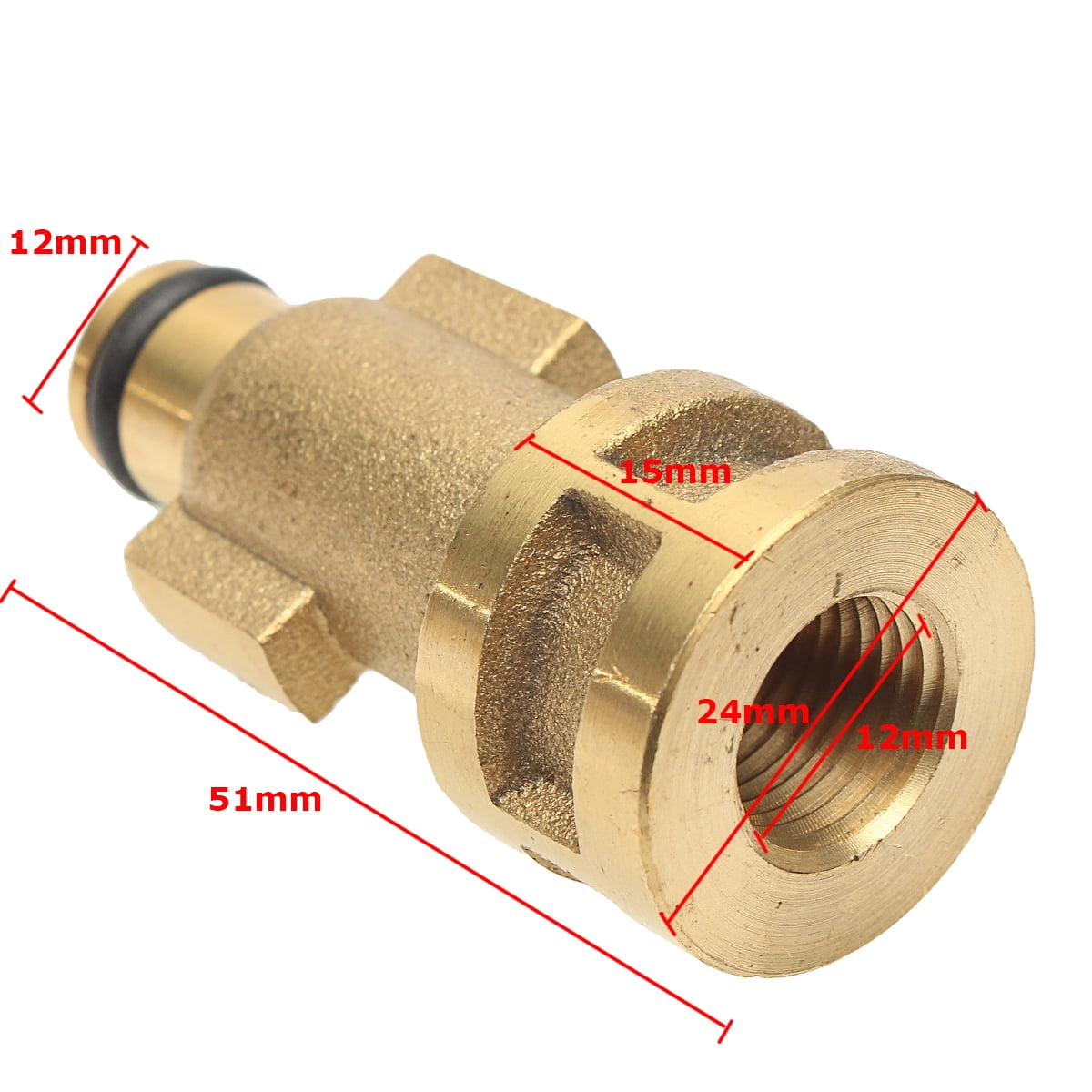 Brass Heavy Duty Pressure Washer Lance Adapter 1 4 Internal