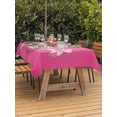 thumbnail image 3 of Outdoor Tablecloth with Umbrella Hole for Patio/Picnic/Party/Camping, Pink String Waterproof Table Cloth Rectangle Table Cover Washable, Spring Flowers Breast Cancer Awareness (60"x 102"), 3 of 8