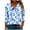 Multicolor Plus Size Blouse for Women_y, variant on CYMMPU 3/4 Sleeve V Neck Blouses for Women Dressy Casual Spring Tops Loose Fit Fall Fashion Shirts Tunic Tops Floral Pattern Business Elegant Work Topss Multicolor XXXXL