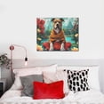 thumbnail image 4 of Kdxio Meditating French Bulldog Pattern Canvas Wall Art for Living Room Wall Decor for Bedroom Bathroom Modern Framed Canvas Art Prints Ready to Hang,Horizontal, 4 of 6