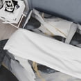 thumbnail image 4 of Designart "Harmony of Marble Black and Gold I" Abstract Marble Bedding Covert Set - Modern Black Abstract Bed Set With 2 Shams, 4 of 6
