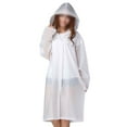 thumbnail image 1 of Lefu Ponchos Imperméables à Capuche pour Hommes et Femmes, Veste Transparente Plus Épaisse, 1 of 9