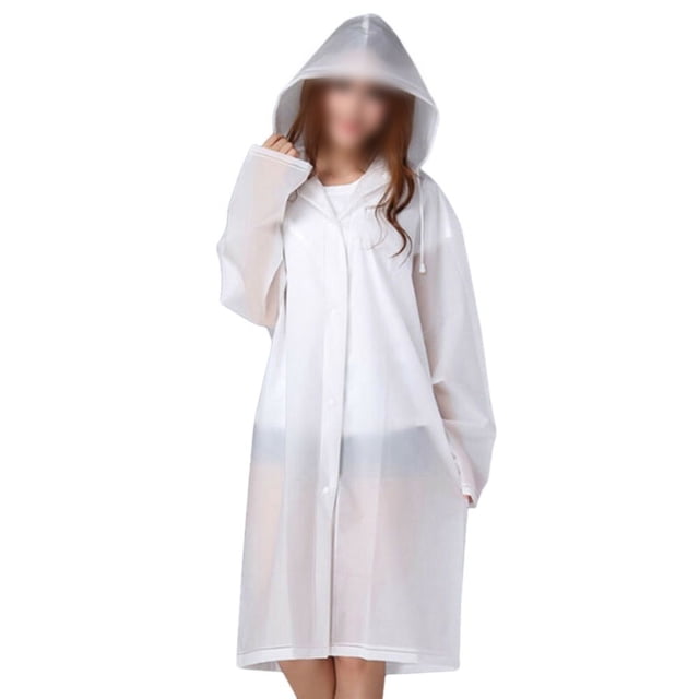 Lefu Ponchos Imperméables à Capuche pour Hommes et Femmes, Veste Transparente Plus Épaisse