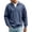 Navy # Mens Shirts, variant on Vetsdori Mens Waffle Tshirts Comfy Long Sleeve Pullover Outdoor Winter Solid Color Collar Shirts for Men Stylish